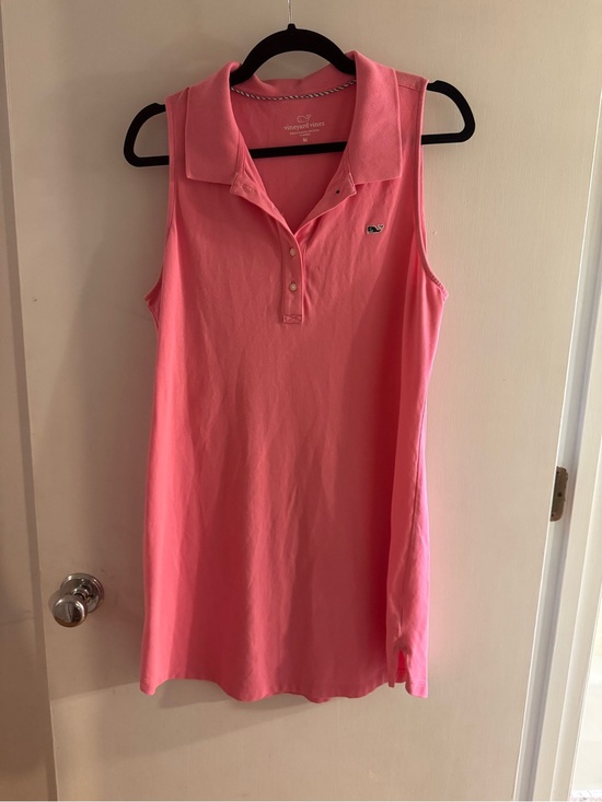 Vineyard Vines Dresses & Skirts - Vineyard Vines Coral Pink Sleeveless Polo Dress